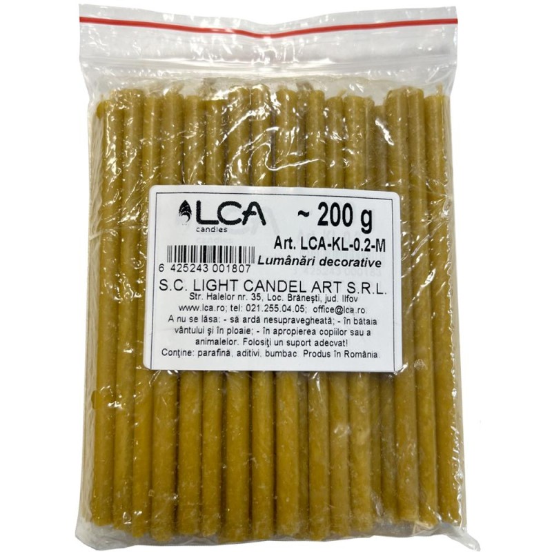 Set 3 x Lumanari Decorative Maro, 200 g