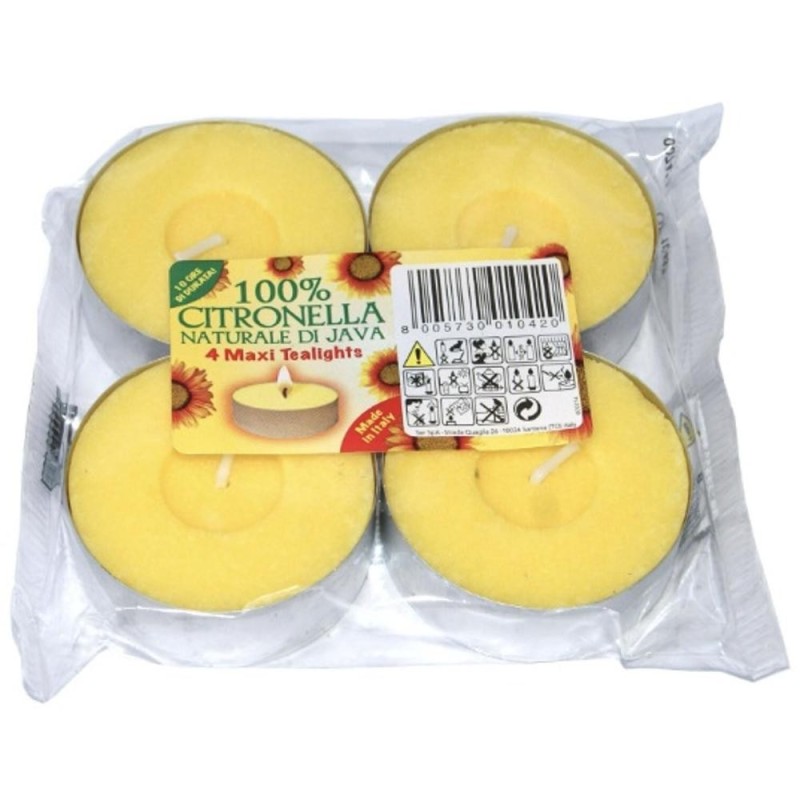 Set 3 x Lumanari Pastila Maxi Citronella, 4 Bucati