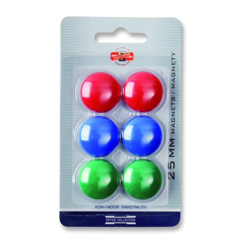 Set 3 x Magneti Colorati, 25 mm, 6 Bucati