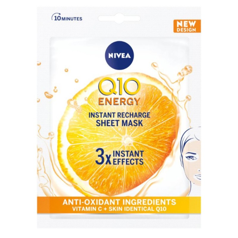 Set 3 x Masca Servetel Q10 Plus C Nivea Visage Care