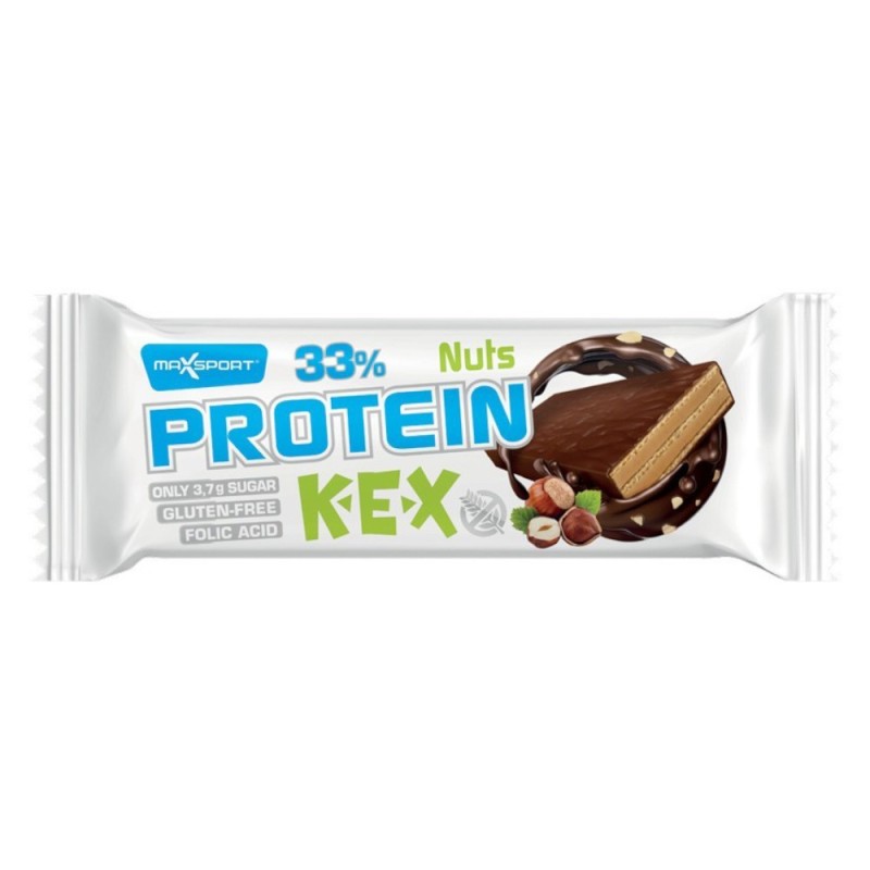 Set 3 x Napolitana Proteica cu Alune si Cacao, 40g Max Sport