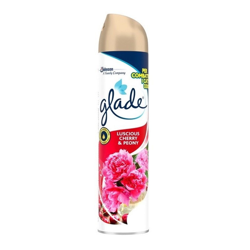 Set 3 x Odorizant de Camera Glade Aerosol Cherry & Peony 300 ml