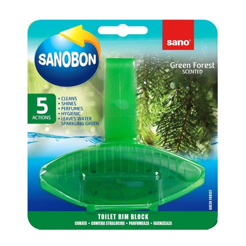Set 3 x Odorizant WC Sano Bon Green Forest, 55 g