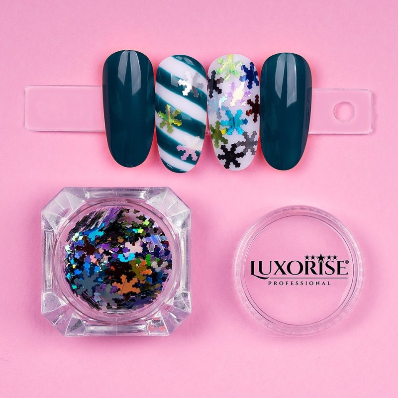 Set 3 x Paiete Unghii Luxorise, Snowflakes 03