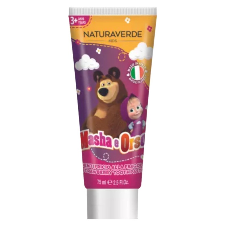 Set 3 x Pasta de Dinti Masha si Ursul, Naturaverde, 75 ml