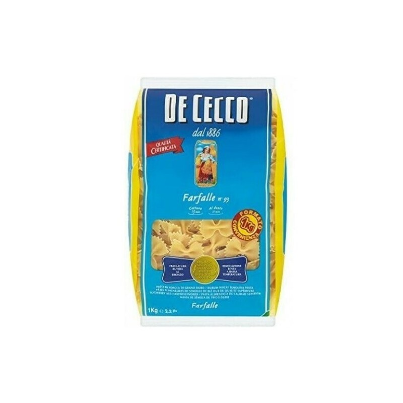 Set 3 x Paste Farfalle De Cecco, 1 kg