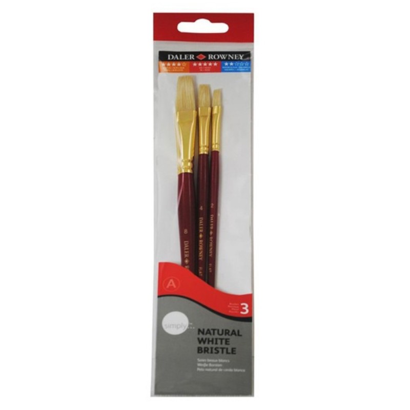 Set 3 x Pensule Pictura Ulei, Simply Daler Rowney