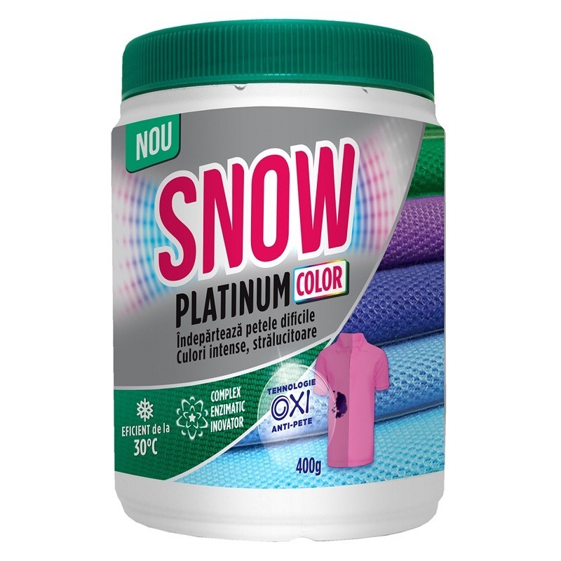 Set 3 x Pudra pentru Indepartarea Petelor Snow Platinum Color 400 g