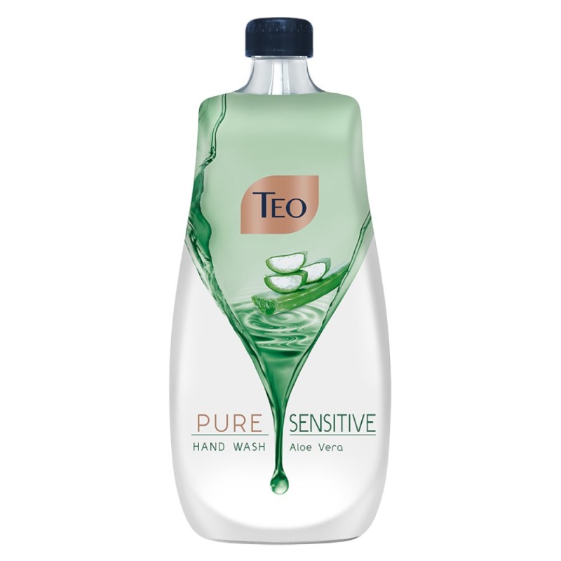 Set 3 x Rezerva Sapun Lichid Teo Pure Sensitive Aloe Vera, 800 ml