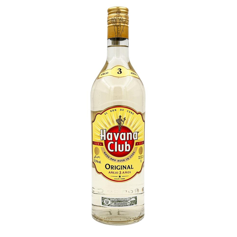 Set 3 x Rom Havana Club Anejo Blanco, Vechime 3 Ani, 1 l