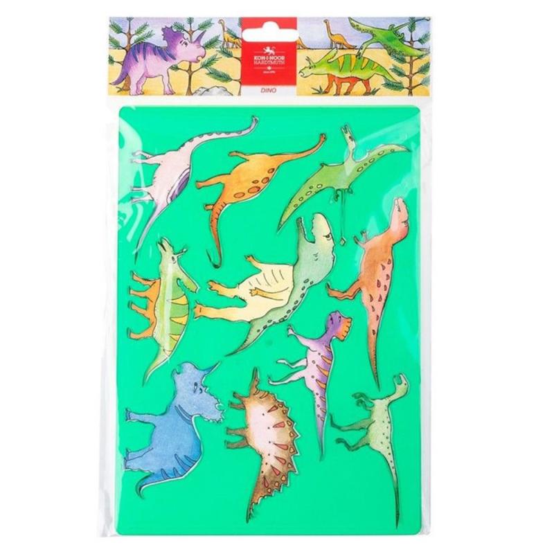 Set 3 x Sablon Dinozauri, 31 x 20 cm, Koh-I-Noor