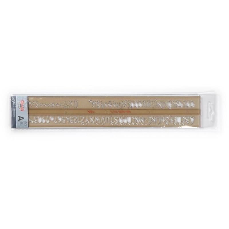 Set 3 x Sablon Litere si Cifre, 10 mm ISO