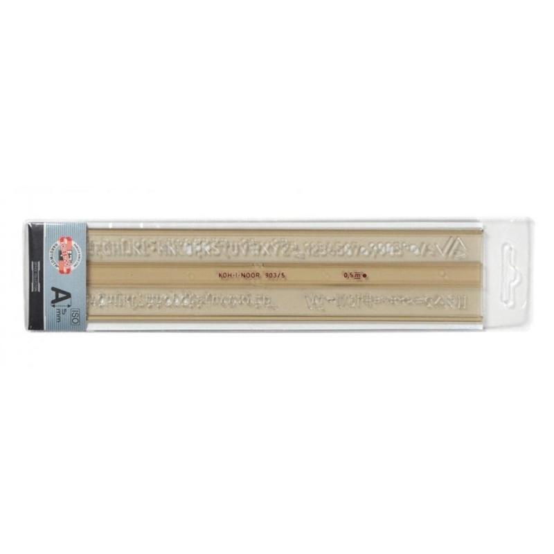 Set 3 x Sablon Litere si Cifre, 5 mm ISO