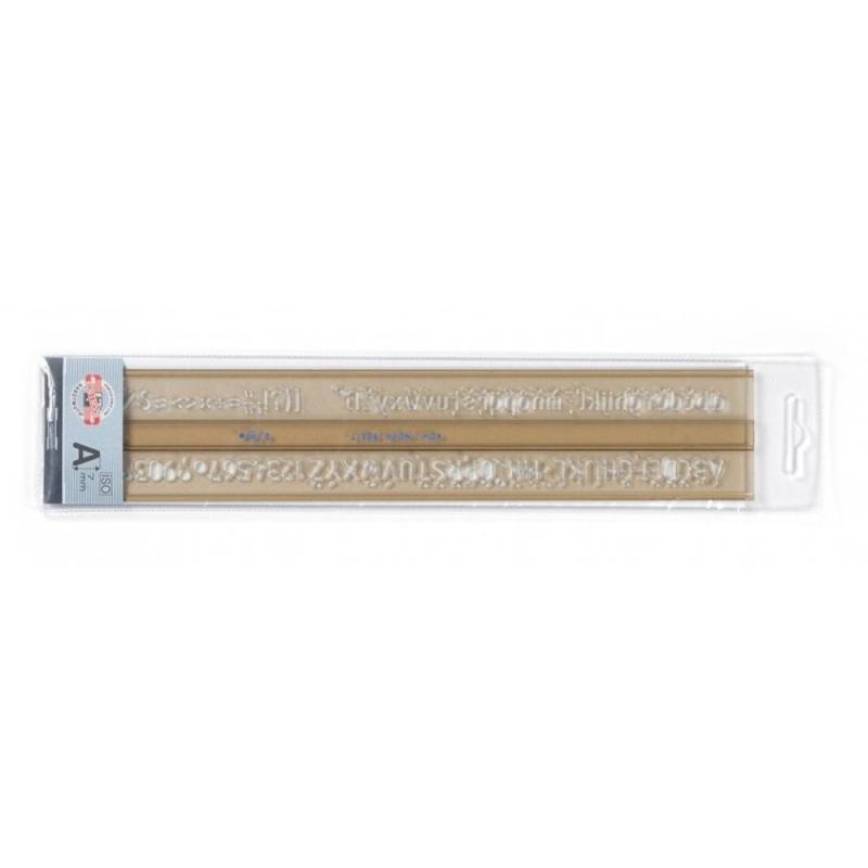 Set 3 x Sablon Litere si Cifre, 7 mm ISO