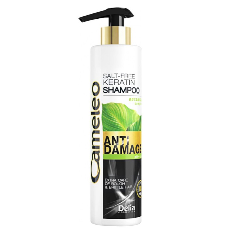 Set 3 x Sampon de Par Cameleo Botanical cu Keratina, pentru Par Deteriorat, 250 ml