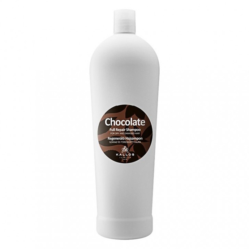 Set 3 x Sampon Kallos Chocolate, pentru Par Uscat si Deteriorat, cu Ciocolata, 1 l