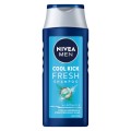 Set 3 x Sampon Nivea Men Cool Fresh, pentru Toate Tipurile de Par, 250 ml