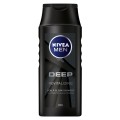 Set 3 x Sampon Nivea Men Deep pentru Toate Tipurile de Par, 250 ml