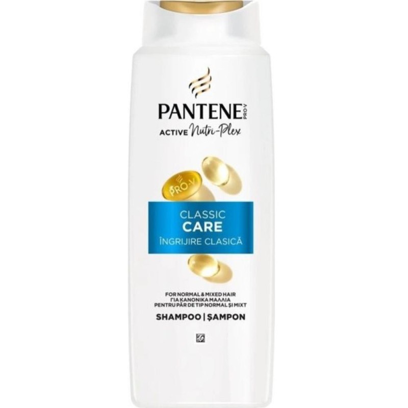 Set 3 x Sampon Pantene Active Nutri-Plex Classic Care, pentru Par Normal, 325 ml