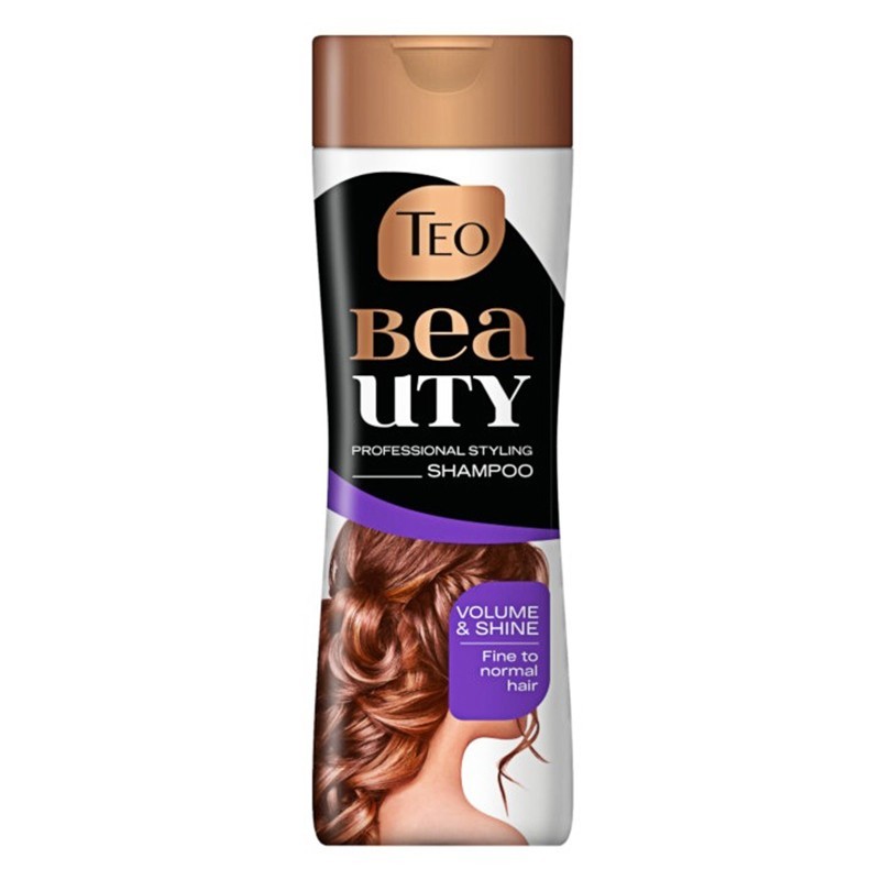 Set 3 x Sampon pentru Par cu Fir Subtire si Par Normal Teo Beauty Volume & Shine, 350 ml