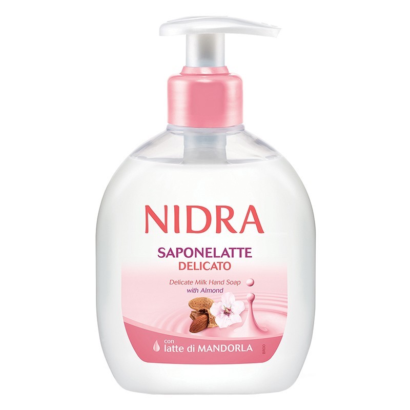 Set 3 x Sapun Lichid Nidra Saponelatte, cu Lapte de Migdale, 300 ml