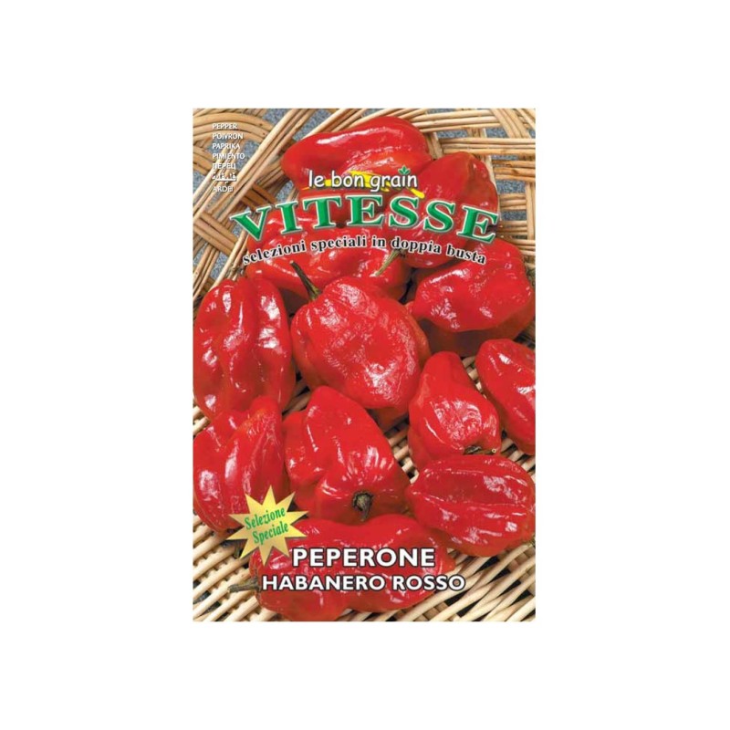 Set 3 x Seminte de Ardei Iute, Habanero Rosu, 0.6 g, Raci Sementi