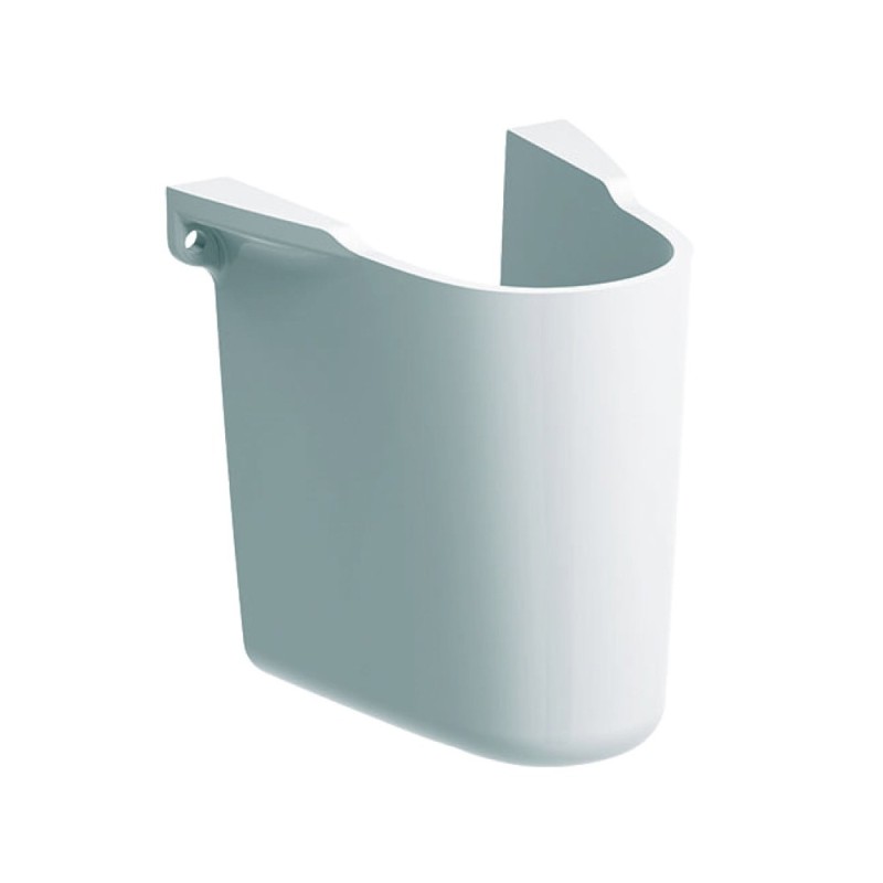 Set 3 x Semipiedestal cu Forma Ovala, Geberit Selnova, Compatibil si cu Lavoarele Patrate, 27.5 x 32.5 cm