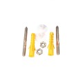 Set 3 x Set Fixare Chiuveta si WC, 10 mm, Inox, Z-tools