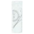 Set 3 x Set Geometrie Mic Cristal, Rigla, 2 Echere si Raportor, Koh-I-Noor