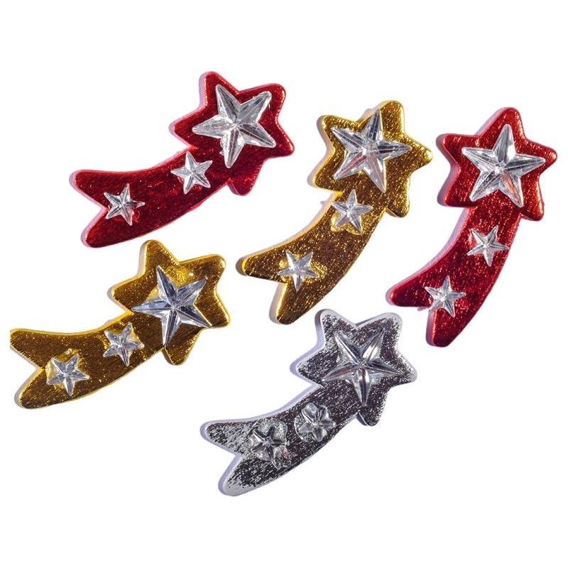 Set 3 x Set pentru Artizanat, Comete din Lemn,  6 Bucati