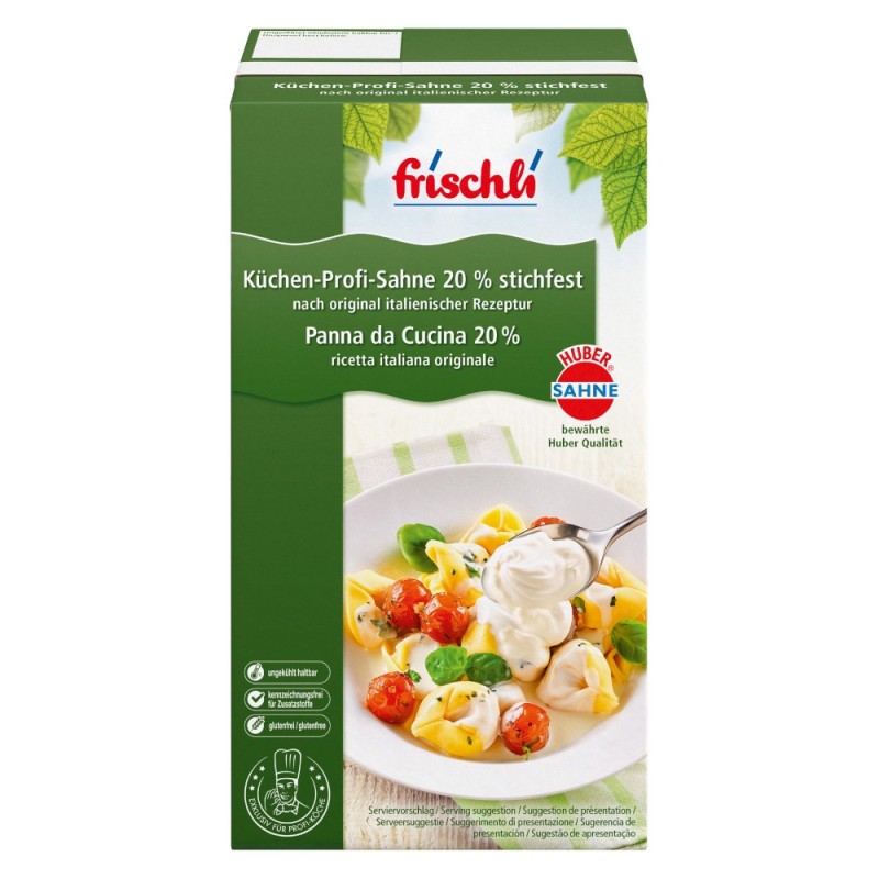 Set 3 x Smantana Profesionala UHT pentru Gatit cu 20% Grasime, Frischli, 1 kg