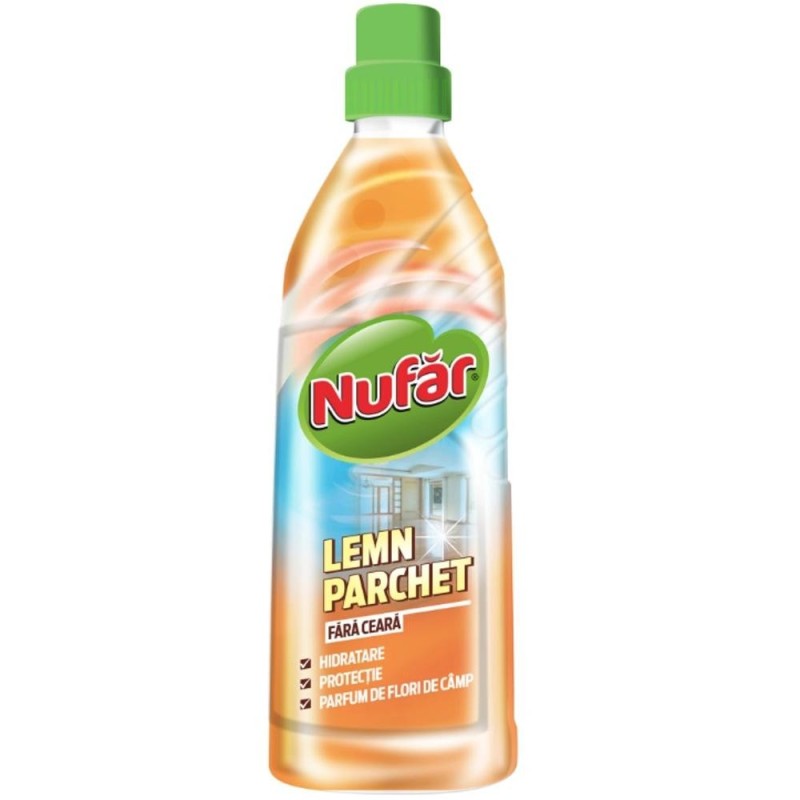 Set 3 x Solutie Curatare Lemn si Parchet fara Ceara Nufar, 750 ml
