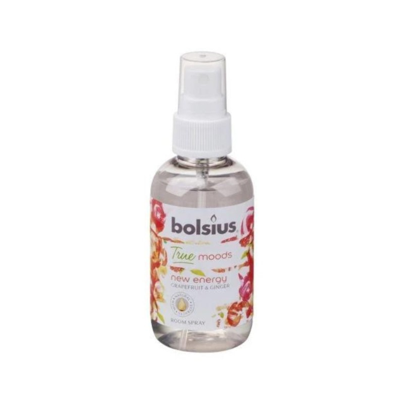 Set 3 x Spray Aromatic pentru Camera Bolsius, New Energy, Gref si Ghimbir