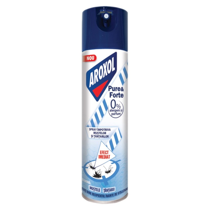 Set 3 x Spray Aroxol Pure & Forte Impotriva Mustelor si Tantarilor, 300 ml