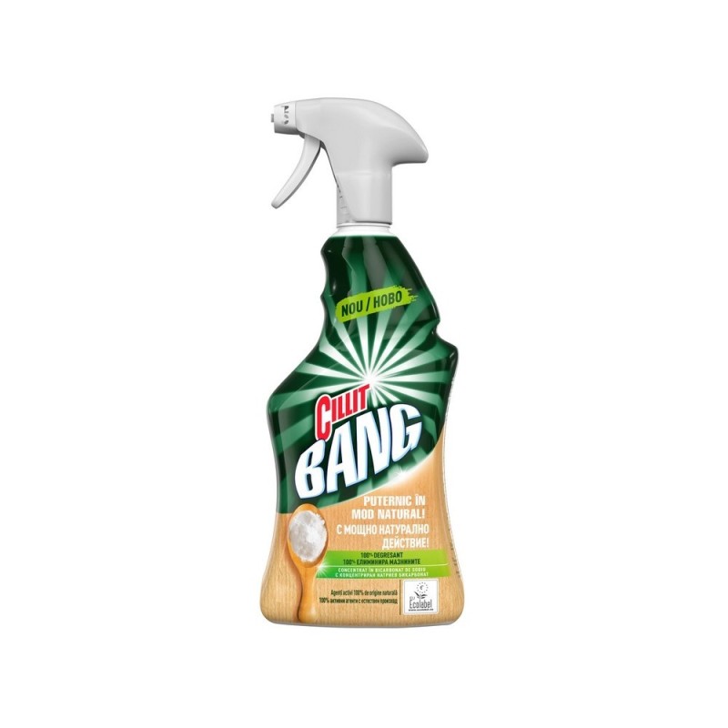 Set 3 x Spray Cillit Bang Degresant Natural cu Bicarbonat, 750 ml