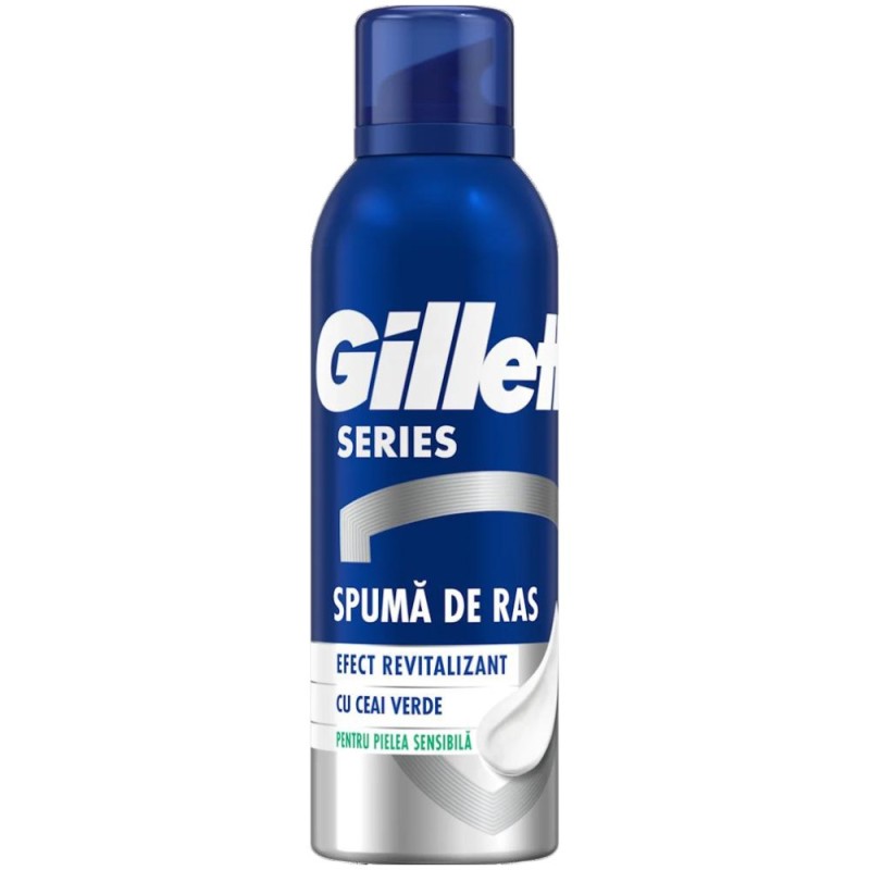 Set 3 x Spuma de Ras Revitalizanta Gillette Series Sensitive, 200 ml