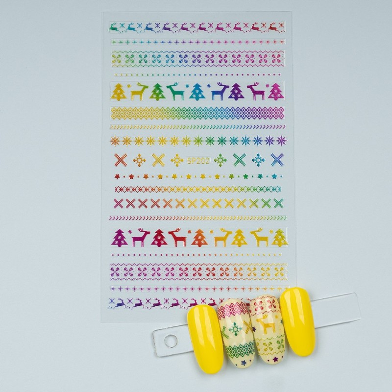 Set 3 x Sticker Unghii Luxorise, Winter Nights Sp202