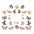 Set 3 x Tatuaj Unghii Luxorise, Butterfly Bn-1546