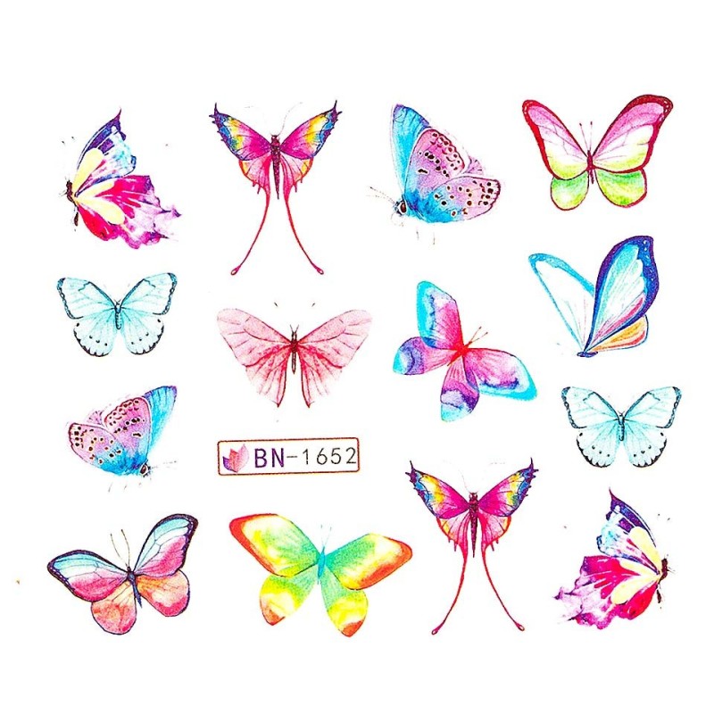 Set 3 x Tatuaj Unghii Luxorise, Butterfly Storm Bn-1652