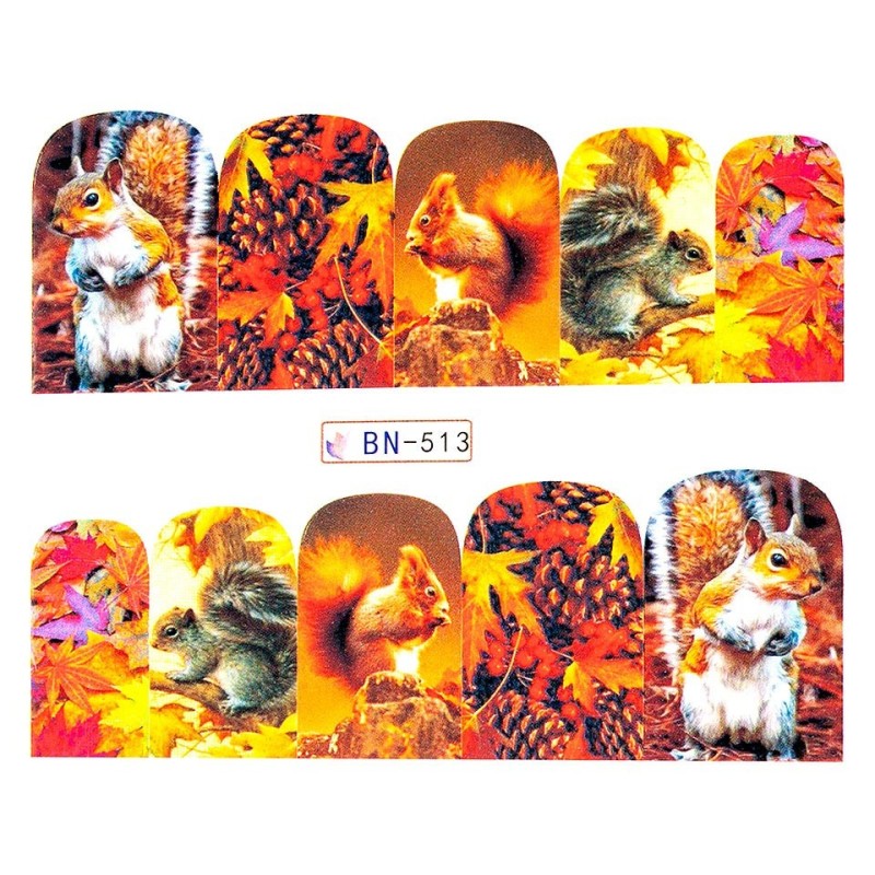 Set 3 x Tatuaj Unghii Luxorise Fall Legend, Bn-513