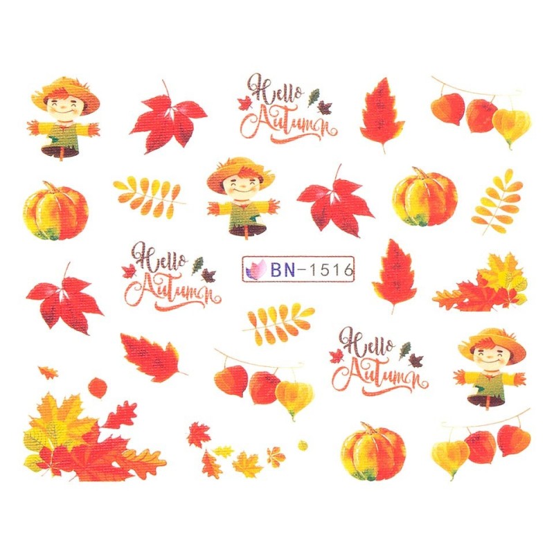 Set 3 x Tatuaj Unghii Luxorise Fall Style, Bn-1516