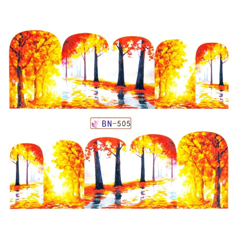 Set 3 x Tatuaj Unghii Luxorise Fall Sunset, Bn-505