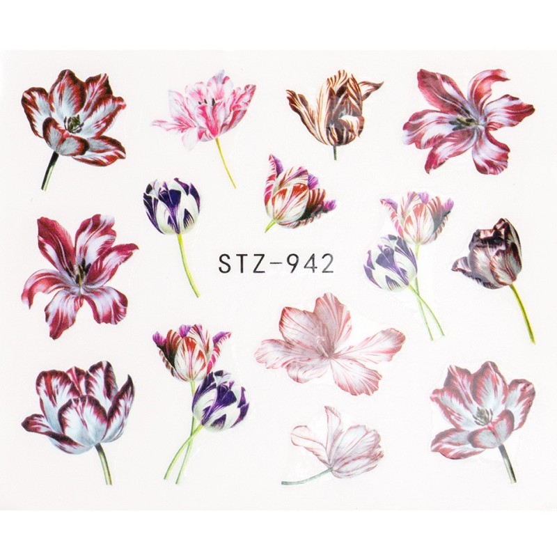 Set 3 x Tatuaj Unghii Luxorise Flower Alert, Stz-942