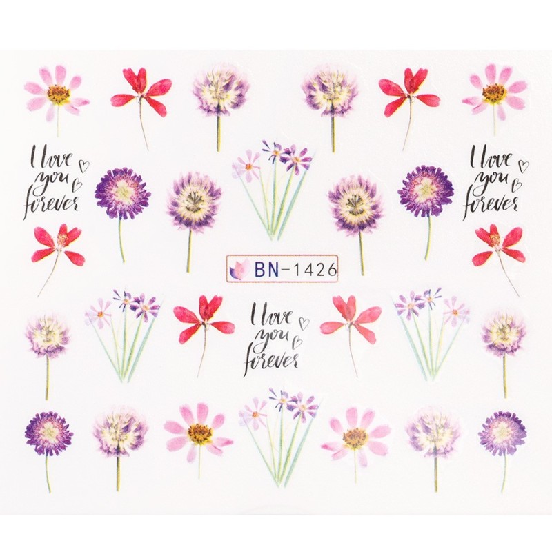 Set 3 x Tatuaj Unghii Luxorise Flower Escape, Bn-1426