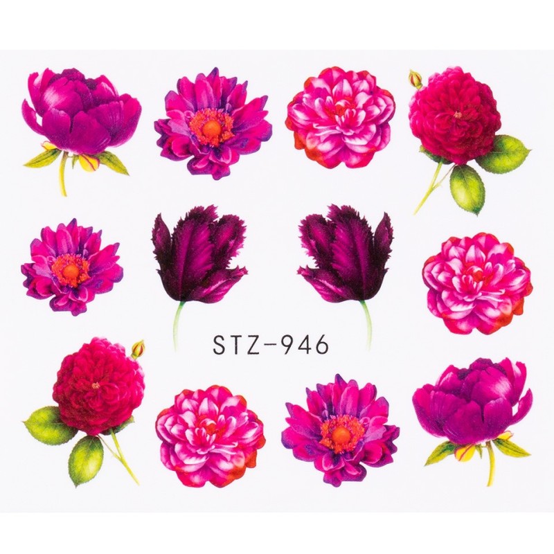 Set 3 x Tatuaj Unghii Luxorise Flower Mood, Stz-946