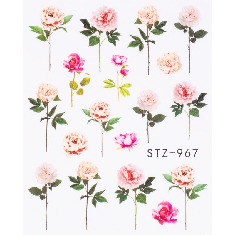 Set 3 x Tatuaj Unghii Luxorise Flower Run, Stz-967