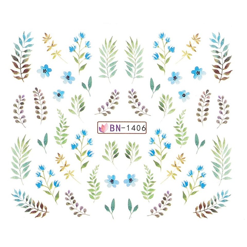 Set 3 x Tatuaj Unghii Luxorise, Nature Bn-1406