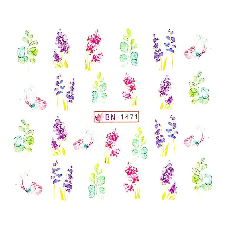 Set 3 x Tatuaj Unghii Luxorise, Nature Bn-1471