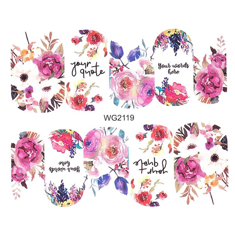 Set 3 x Tatuaj Unghii Luxorise, Nature Wg2119