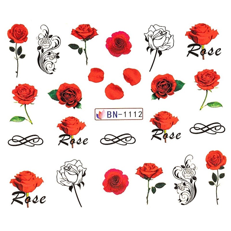 Set 3 x Tatuaj Unghii Luxorise, Rose Bar Bn-1112